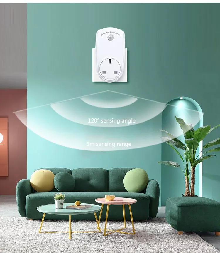 UK Motion Sensor Socket